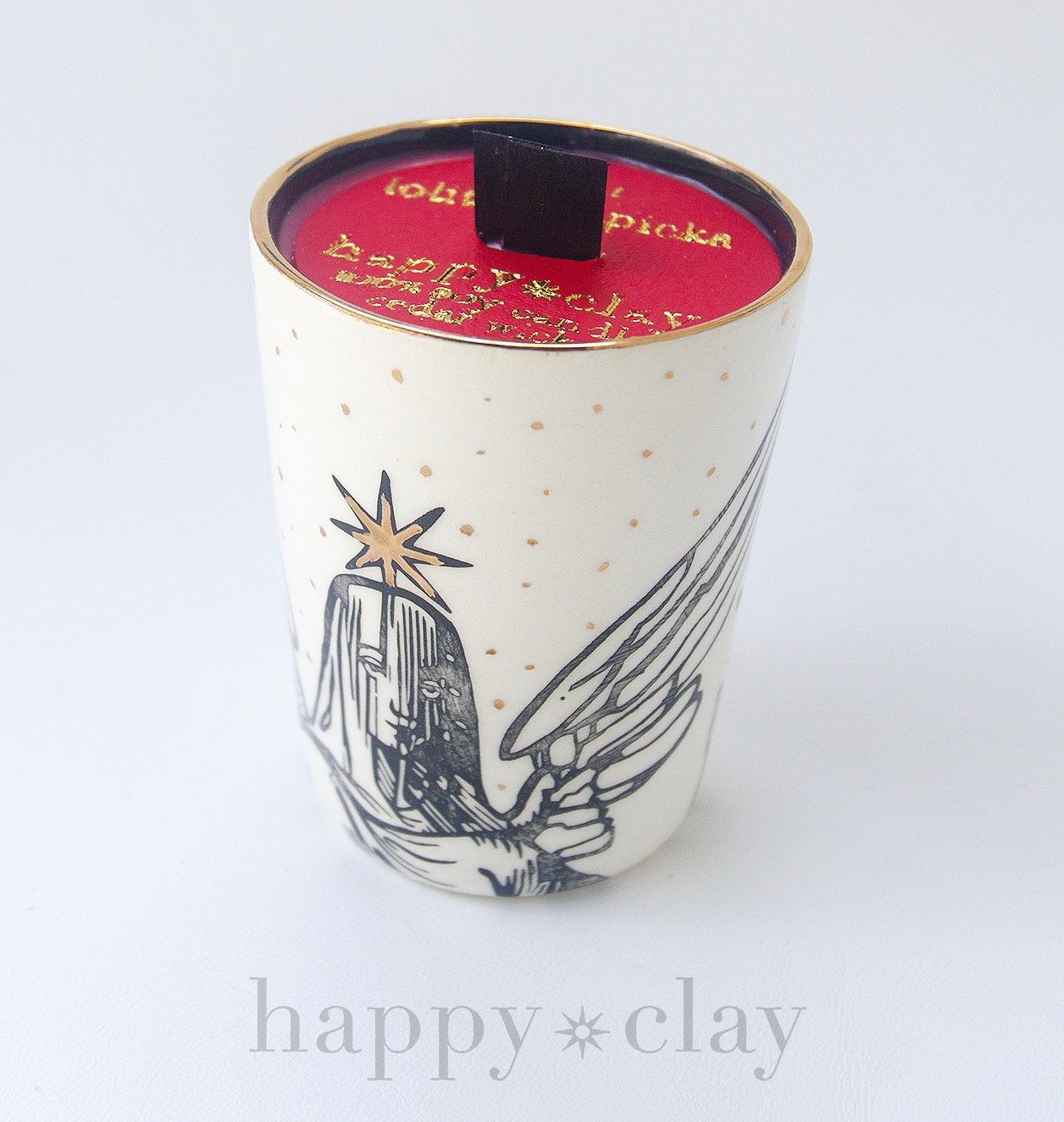 HAPPY CLAY 角皿 - メルカリ